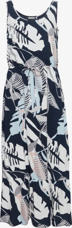 Fransa Zomerjurken Zomerjurk Dames Nachtblauw / Lichtblauw