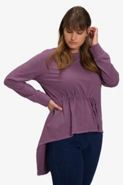 Ulla Popken Longsleeves Shirt Dames Lila -Dameskleding Verkoop Winkel 639abc4b17e60b0afbc68611dc9a2a3b