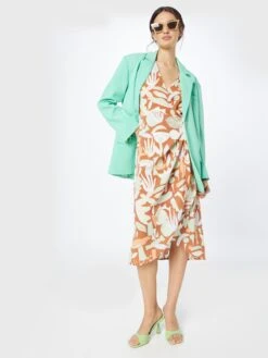 Monki Midi Jurken Jurk Dames Roestbruin -Dameskleding Verkoop Winkel 65205c46a116cc1cca320181b0fe0f53