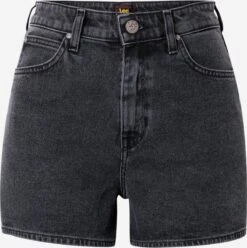 Lee Denim Shorts Slimfit Jeans Dames Grafiet