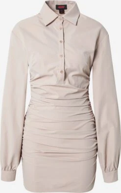 Blousejurken Blousejurk Poplin Dames Lichtgrijs