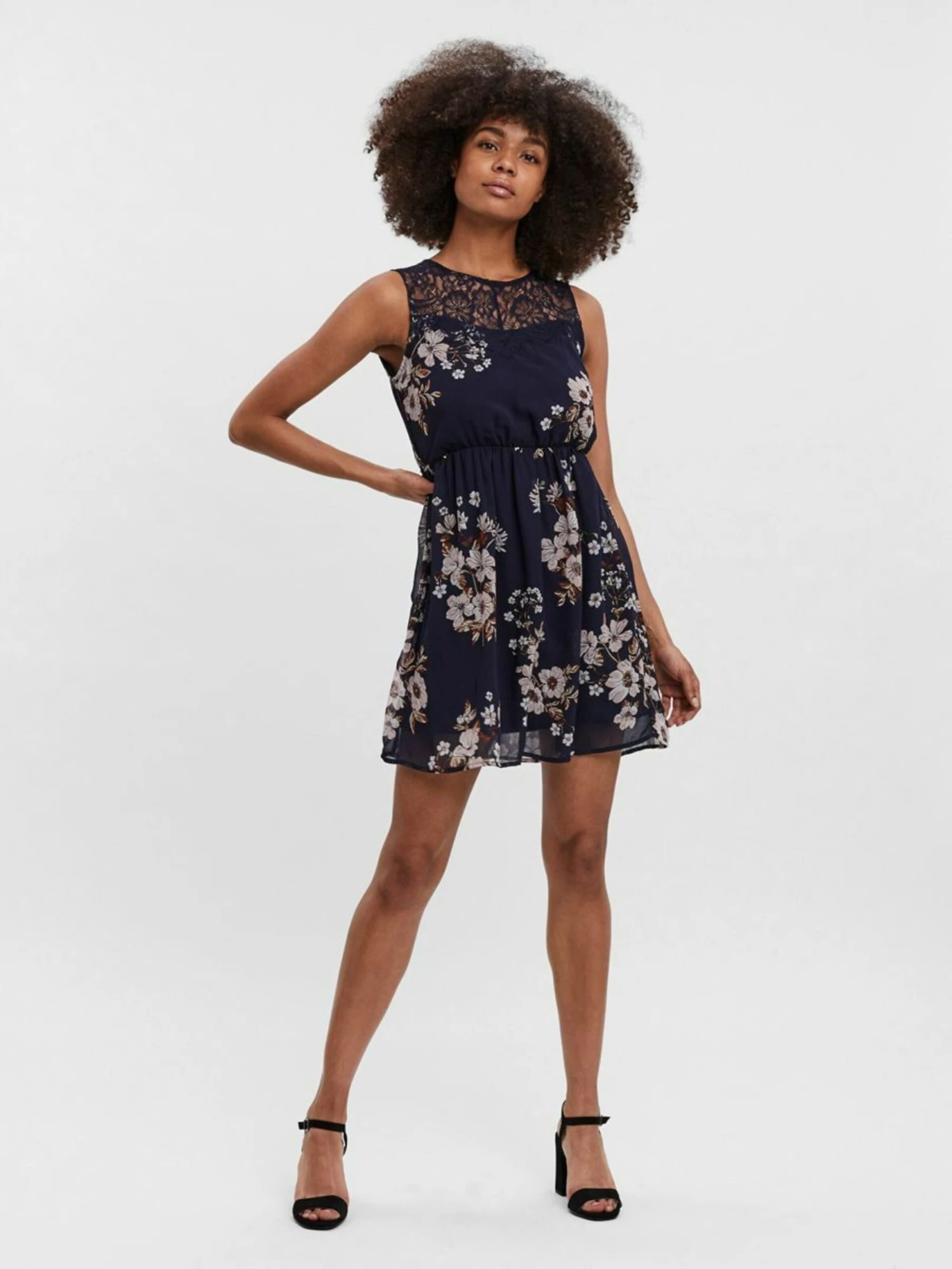 Vero Moda Zomerjurken Zomerjurk Camille Dames Navy 12 Vero Moda Zomerjurken Zomerjurk Camille Dames Navy - Afbeelding 10