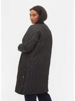 Zizzi Gewatteerde Jassen Winterjas CAMP Dames Zwart -Dameskleding Verkoop Winkel 69e3dfa2f7adb5b44a70f56b5769a3a3