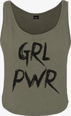 Tanktops Top Dames Olijfgroen