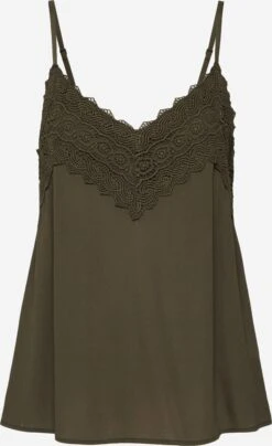 About You Kanten Tops Top Tara Dames Kaki
