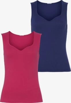 Mouwloze Shirts Top Dames Blauw / Bloedrood