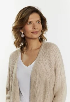 Lange Vesten Gebreide Mantel Dames Lichtbeige -Dameskleding Verkoop Winkel 6b102347370431b33fce54f68c15a743