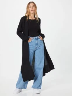 ONLY Lange Vesten Gebreide Mantel Matilda Dames Zwart -Dameskleding Verkoop Winkel 6baceec889109605b98abd1349d2413a