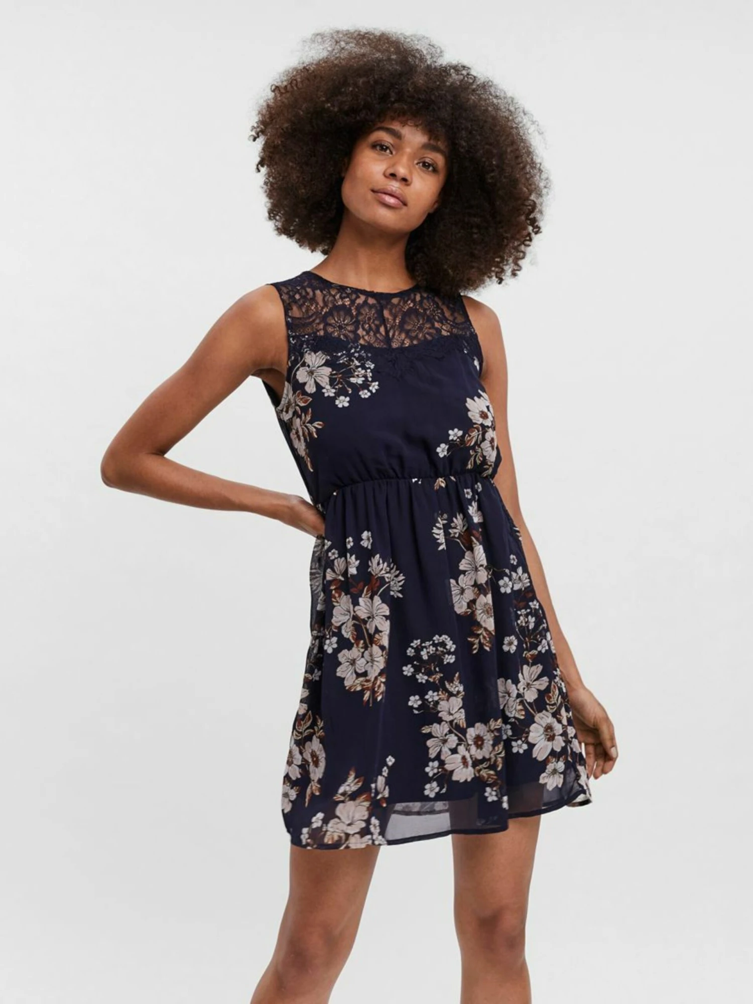 Vero Moda Zomerjurken Zomerjurk Camille Dames Navy 10 Vero Moda Zomerjurken Zomerjurk Camille Dames Navy - Afbeelding 8