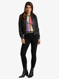 CARLO COLUCCI Leren Jassen Tussenjas Colton-L Dames Zwart -Dameskleding Verkoop Winkel 708fae21a2957157bd2700588dfa948e