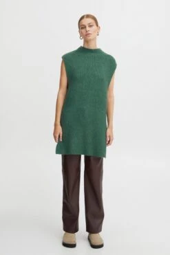 ICHI Truien Zonder Mouwen Trui Dames Groen -Dameskleding Verkoop Winkel 721af9b82925b36775bcce55321cabc6