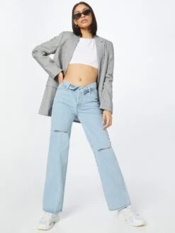 Edikted Wide Leg Wide Leg Jeans Raquel Dames Blauw -Dameskleding Verkoop Winkel 72704b8ce80ccf8a84d7b559a60f20e5