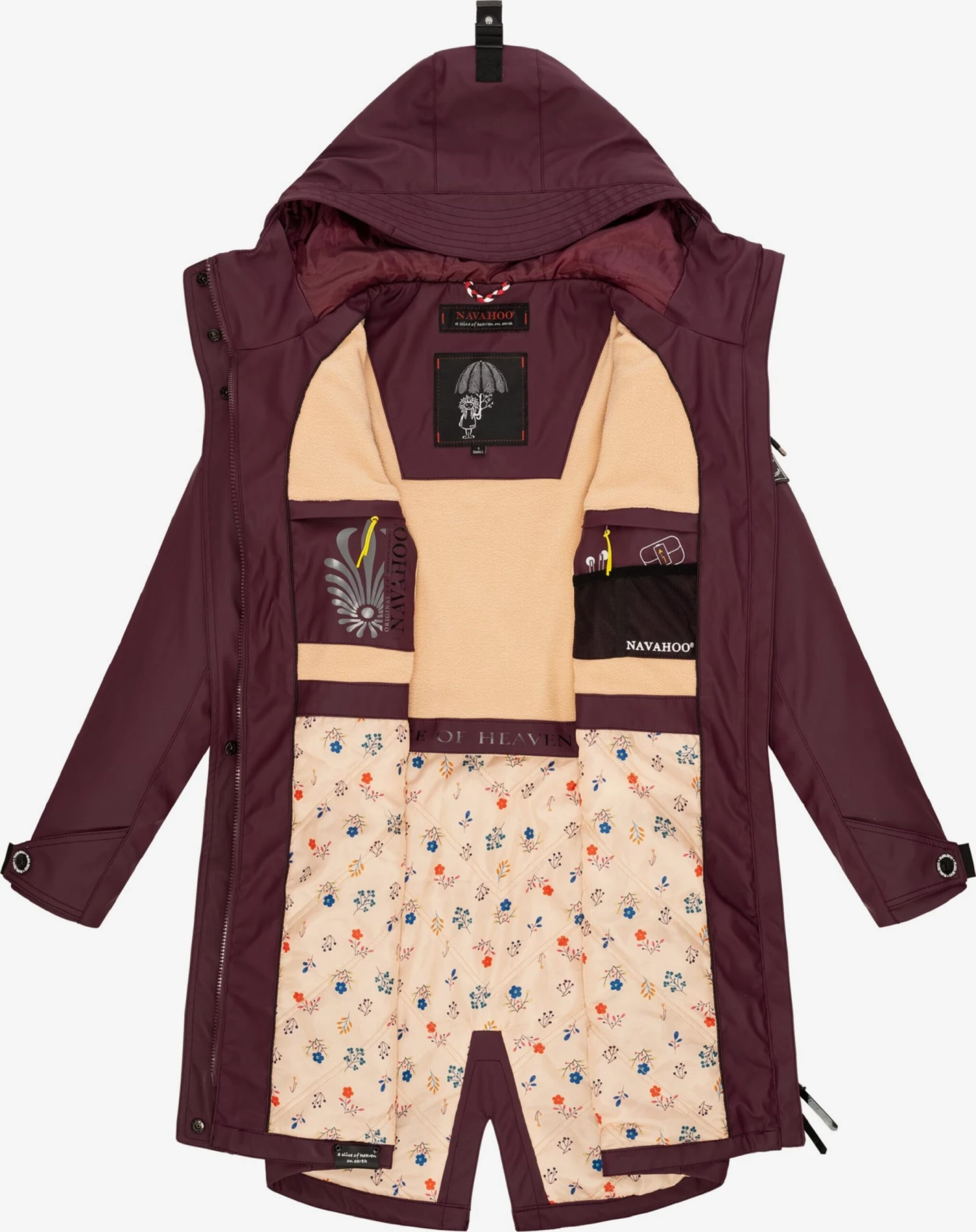 Navahoo Regenmantels Tussenmantel Dames Bordeaux 7 Navahoo Regenmantels Tussenmantel Dames Bordeaux - Afbeelding 5