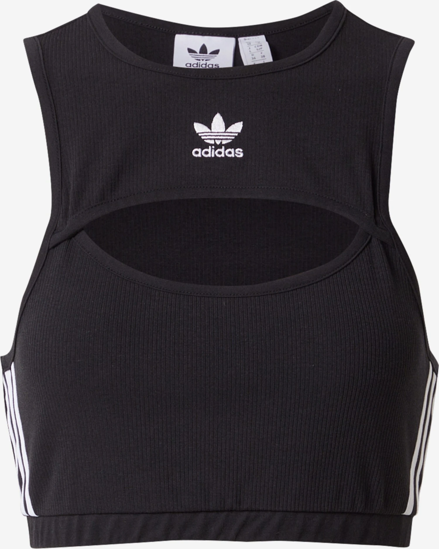 Adidas Originals Crop Tops Top Dames Zwart