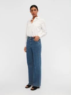 Object Wide Leg Wide Leg Jeans Marina Dames Blauw -Dameskleding Verkoop Winkel 765348382068c15fcd1f56c0de2516a3