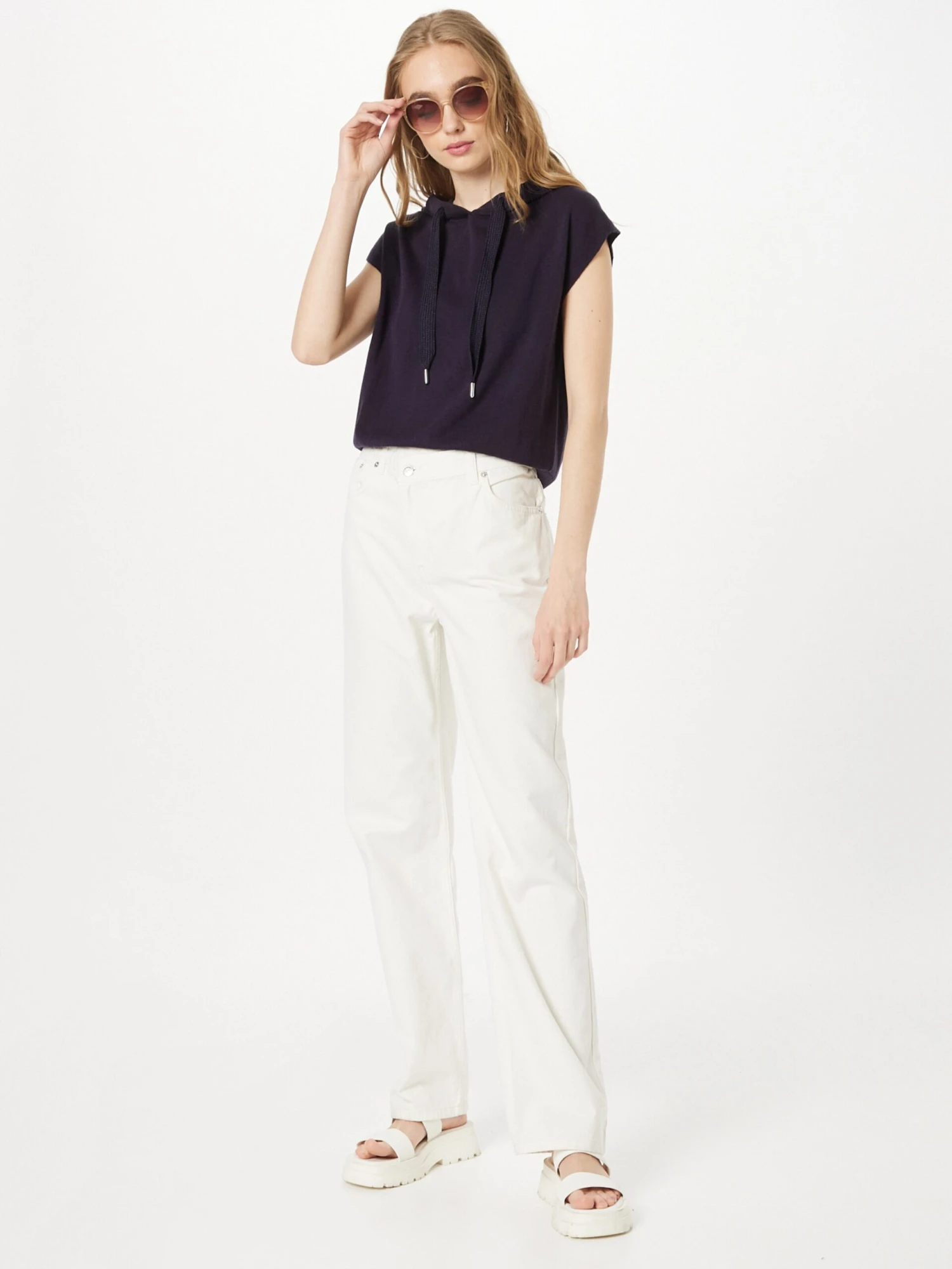 S.Oliver Hoodies Trui Dames Nachtblauw 6 S.Oliver Hoodies Trui Dames Nachtblauw - Afbeelding 4