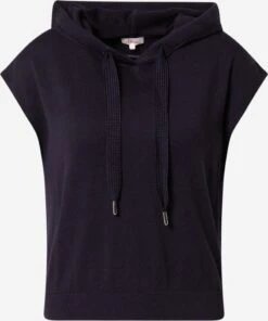 S.Oliver Hoodies Trui Dames Nachtblauw
