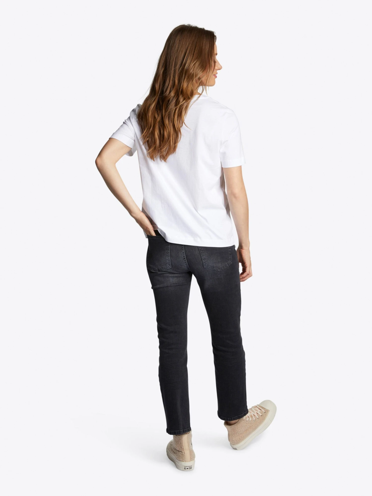 Rich&royal Bootcut Flared Jeans Dames Zwart 6 Rich&royal Bootcut Flared Jeans Dames Zwart - Afbeelding 4