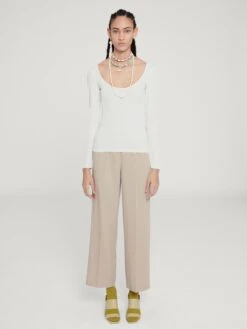 EDITED Longsleeves Shirt Oni Dames Offwhite -Dameskleding Verkoop Winkel 7847bee4fa9dc04e3d2a7d08224914a0