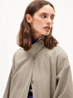 Armedangels Trenchcoats Tussenmantel Vaanoise Dames Donkerbeige -Dameskleding Verkoop Winkel 7a130ab4c5ef02666977215907738341