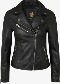 Apple Of Eden Leren Jassen Tussenjas GHOST Dames Zwart