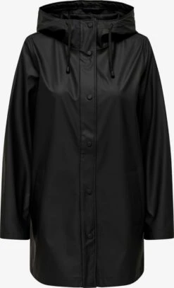 ONLY Regenjassen Functionele Jas Dames Zwart