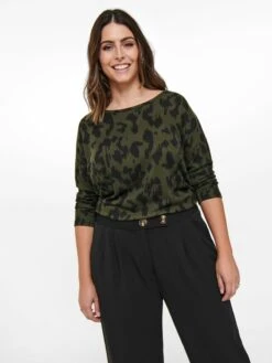 ONLY CARMAKOMA Shirts Met 3/4 Mouw Shirt Dames Groen -Dameskleding Verkoop Winkel 7d49034588a1156183fd9ed045d13004