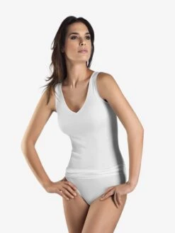 HANRO Tanktops Top Cotton Seamless Dames Wit -Dameskleding Verkoop Winkel 7ddea7d7830fb7967a8d4efe805f8b71
