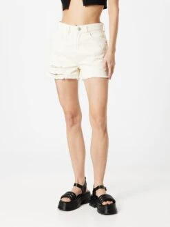 Pieces Denim Shorts Regular Jeans Kavay Dames Offwhite -Dameskleding Verkoop Winkel 7e0045180b8233ebbe9fe494c53c601c