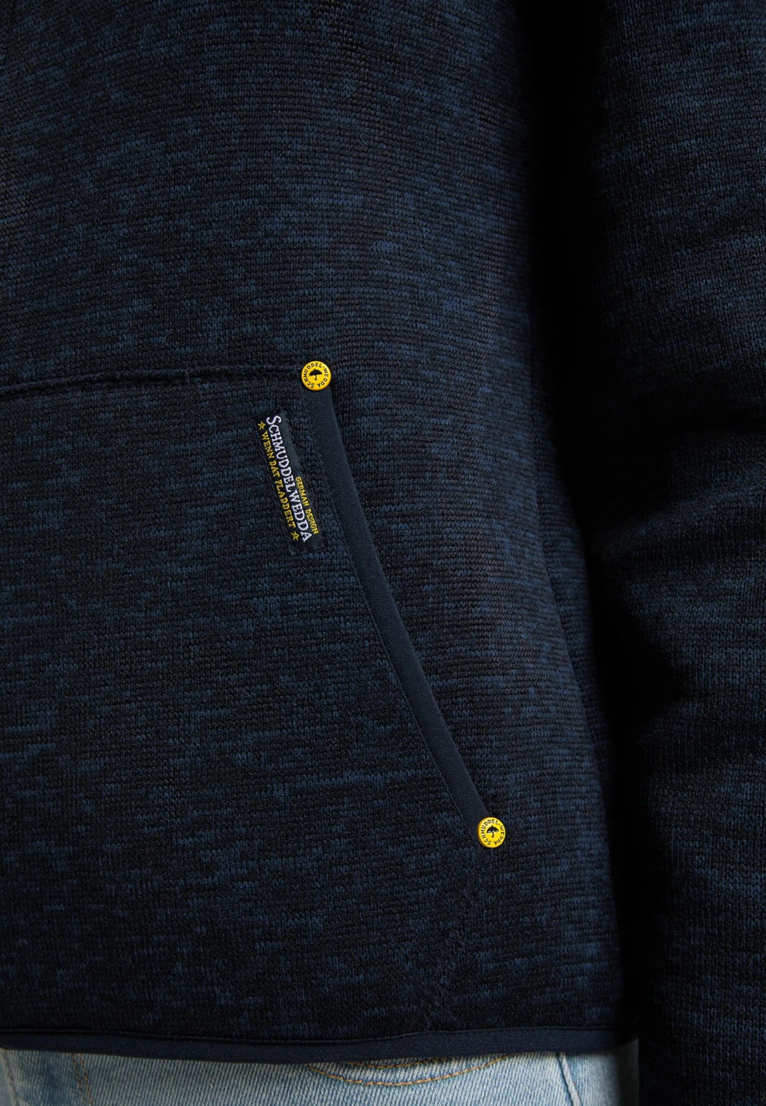 Schmuddelwedda Tussenjassen Tussenjas Dames Blauw Gemêleerd 7 Schmuddelwedda Tussenjassen Tussenjas Dames Blauw Gemêleerd - Afbeelding 5