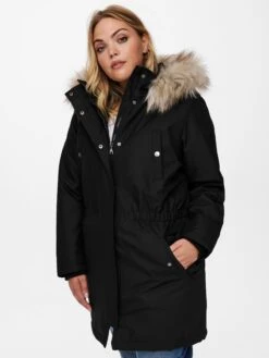 ONLY CARMAKOMA Parkas Winterparka Irena Dames Zwart -Dameskleding Verkoop Winkel 7f99645daa3e16f397d64b37f226053e