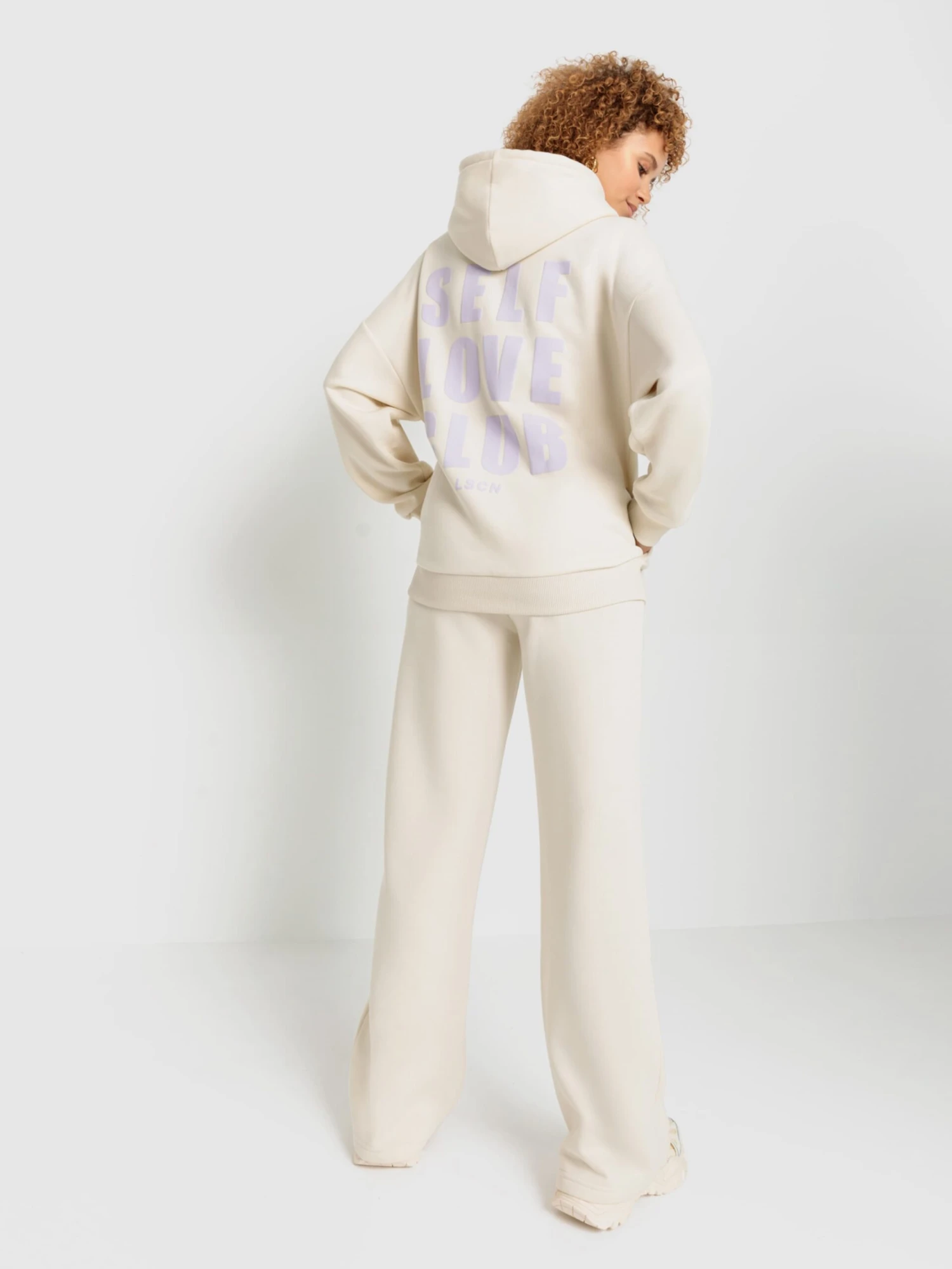 Hoodies Sweatshirt Dames Crème 5 Hoodies Sweatshirt Dames Crème - Afbeelding 3