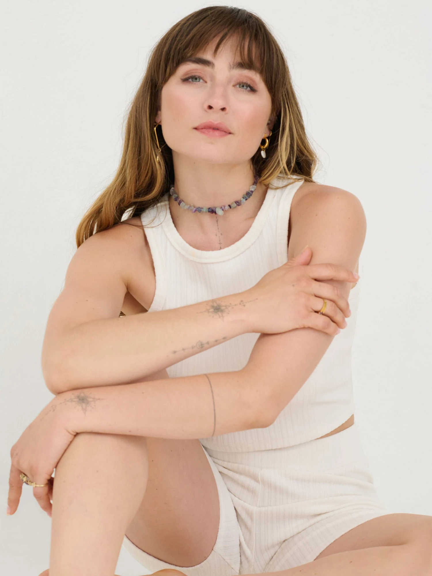 Crop Tops Top Vanessa Dames Wit / Offwhite 4 Crop Tops Top Vanessa Dames Wit / Offwhite - Afbeelding 2