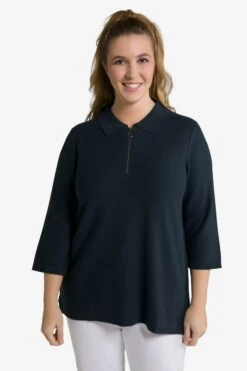 Ulla Popken Lange Truien Trui Dames Marine -Dameskleding Verkoop Winkel 808e2b732d2ebf9d819fa34332011d8a