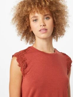 ONLY Kanten Tops Top Alexa Dames Roestrood -Dameskleding Verkoop Winkel 80bce507316273685c9fd7a6f893fbf4