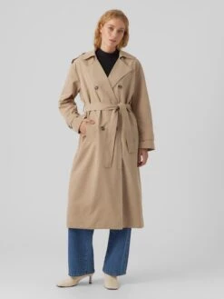 Vero Moda Trenchcoats Tussenmantel Chloe Dames Lichtbruin -Dameskleding Verkoop Winkel 80be5cf39711c77ce584416c2bd3e7d1