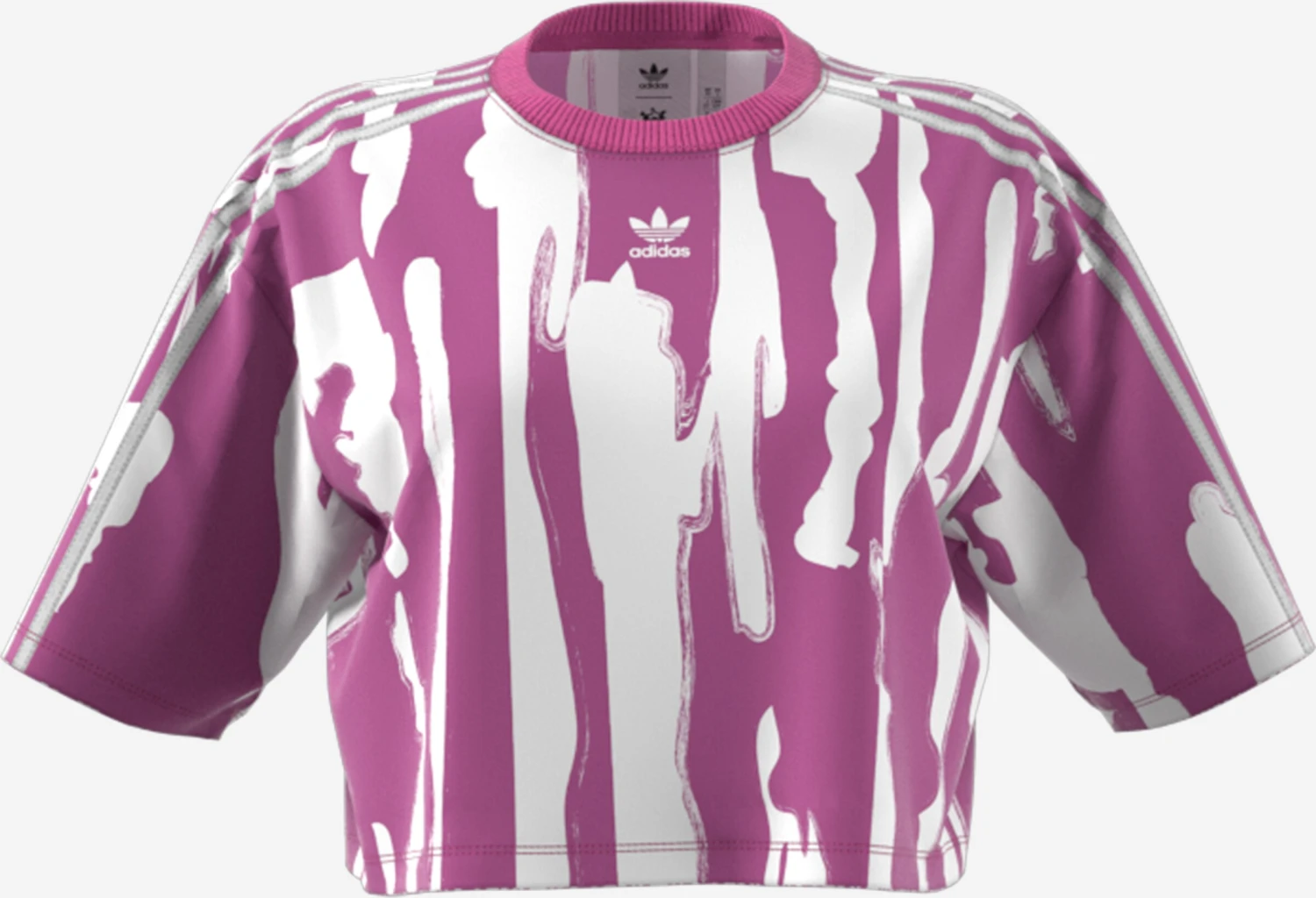 Adidas Originals Crop Tops Shirt Dames Lila 3 Adidas Originals Crop Tops Shirt Dames Lila