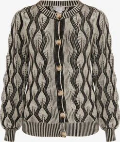 Usha Vesten Gebreid Vest Sivene Dames Wolwit