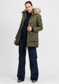 OXMO Parkas Winterparka Acta Dames Olijfgroen -Dameskleding Verkoop Winkel 83973788b211cafc44acc1fd74940695