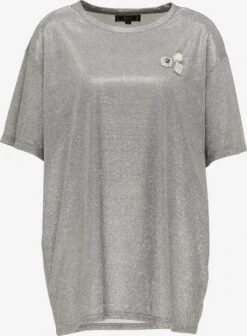 Faina Oversized Shirts Oversized Shirt Dames Zilver