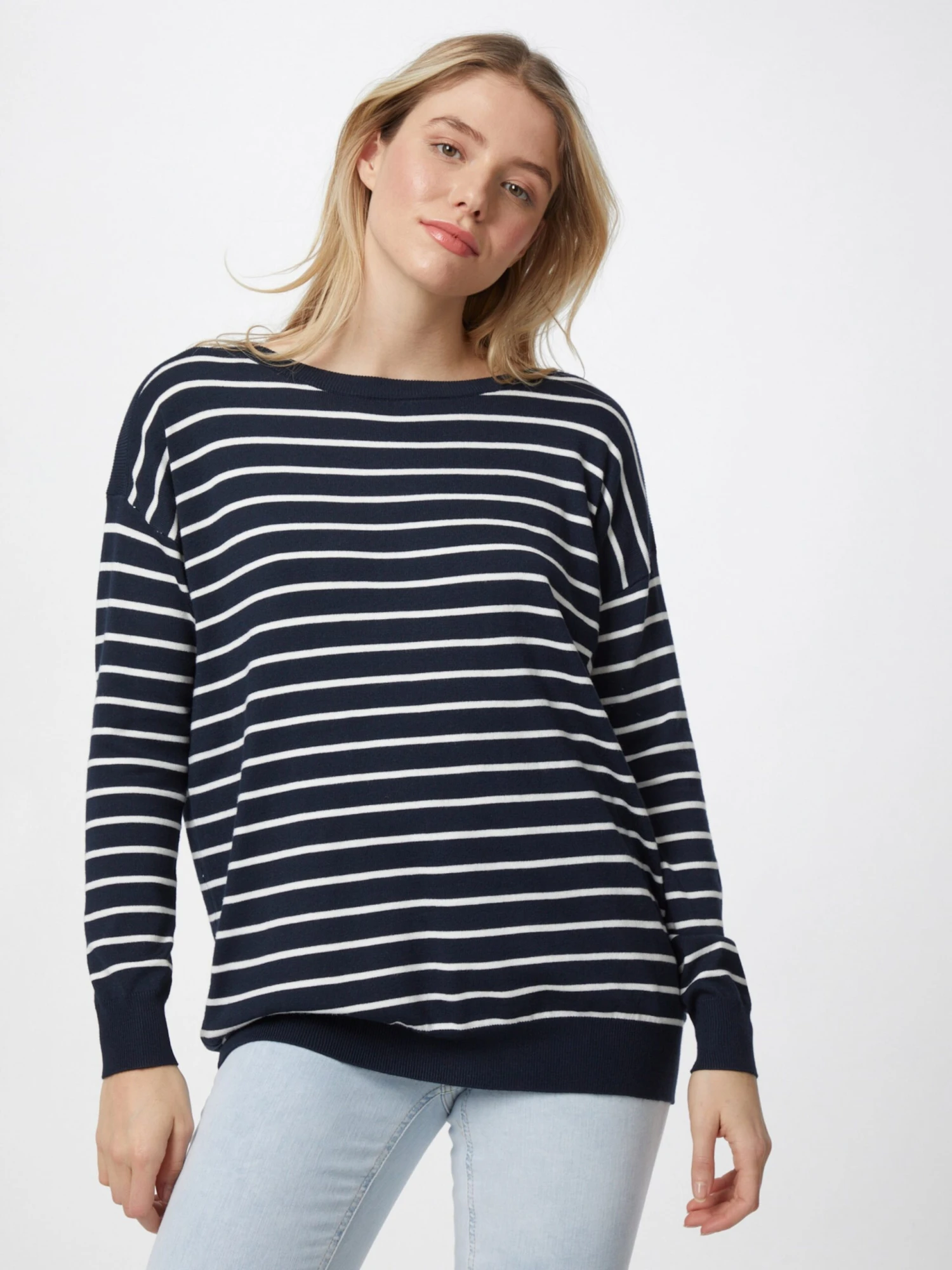 Kaffe Fijngebreide Truien Trui Mala Dames Navy 5 Kaffe Fijngebreide Truien Trui Mala Dames Navy - Afbeelding 3