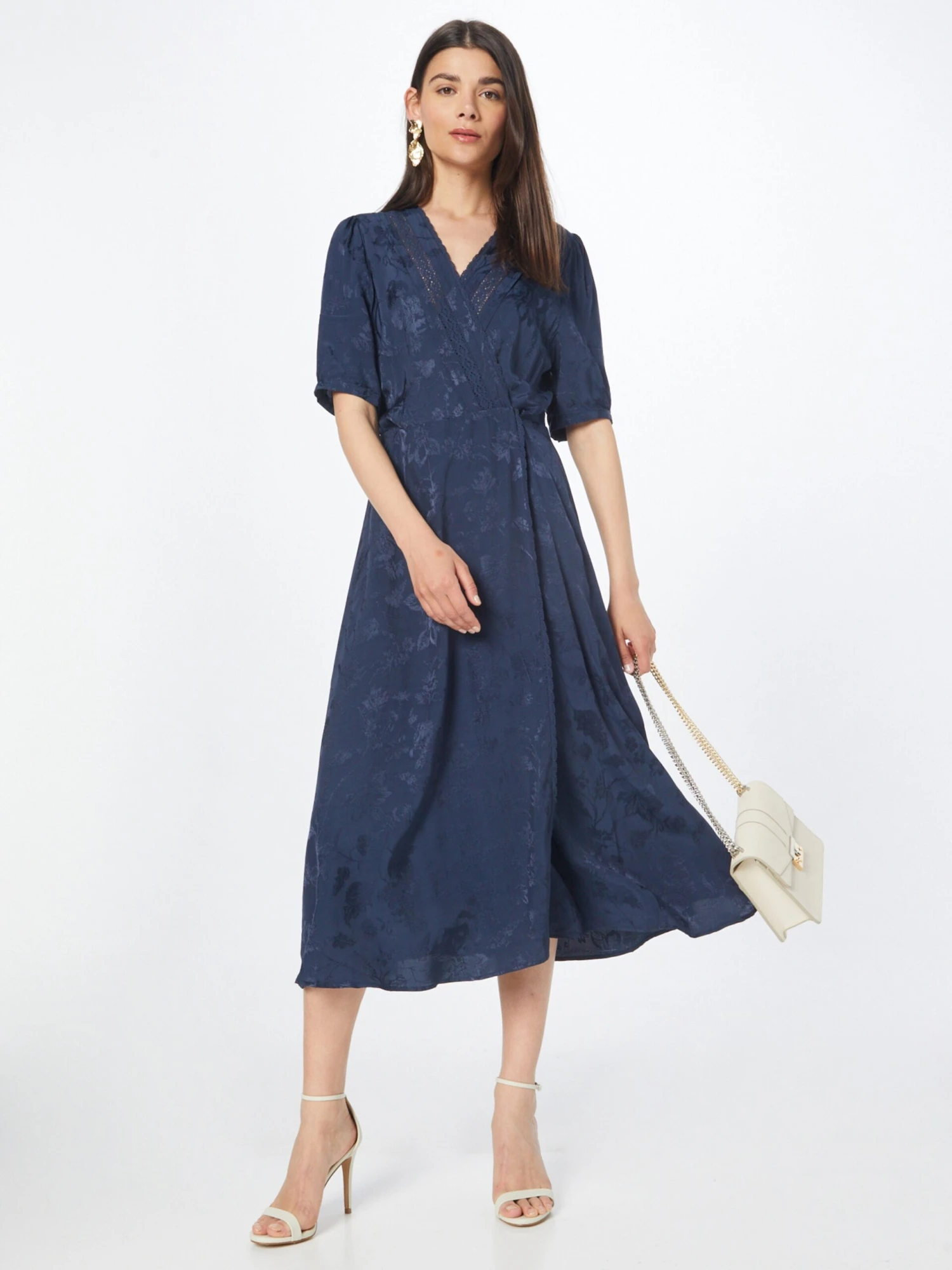 Midi Jurken Jurk VIONETTE Dames Marine / Blauw Gemêleerd 6 Midi Jurken Jurk VIONETTE Dames Marine / Blauw Gemêleerd - Afbeelding 4