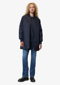 Marc O'Polo DENIM Korte Mantels Tussenmantel Dames Donkerblauw -Dameskleding Verkoop Winkel 89a2ab74d56d5775d2ad9aaa2c6fab42