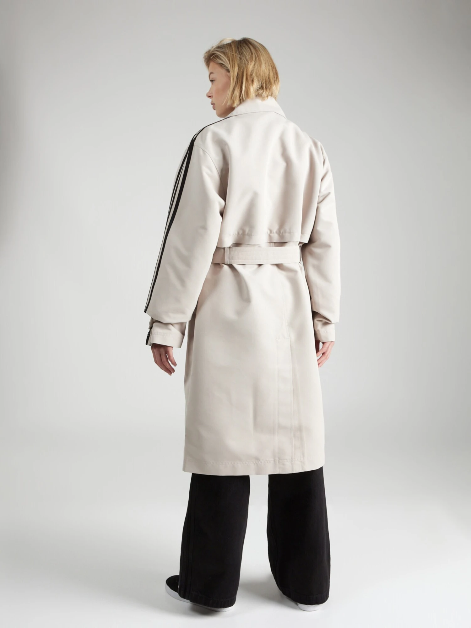 Adidas Originals Trenchcoats Tussenmantel Dames Beige 6 Adidas Originals Trenchcoats Tussenmantel Dames Beige - Afbeelding 4