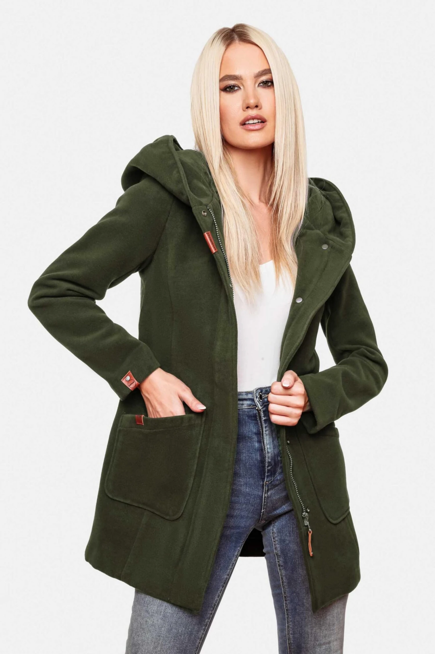 Marikoo Wintermantels Wintermantel Maikoo Dames Kaki 10 Marikoo Wintermantels Wintermantel Maikoo Dames Kaki - Afbeelding 8