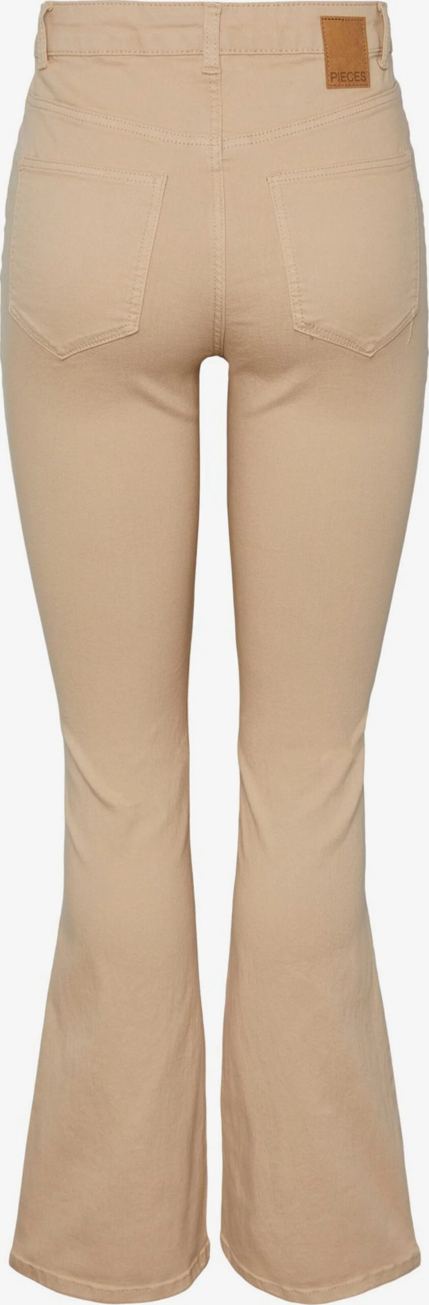 Pieces Bootcut Flared Jeans PEGGY Dames Donkerbeige 4 Pieces Bootcut Flared Jeans PEGGY Dames Donkerbeige - Afbeelding 2