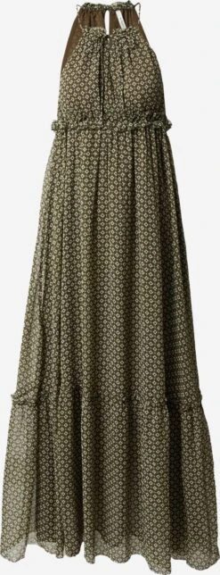 Pepe Jeans Maxi Jurken Jurk Fifi Dames Groen / Olijfgroen