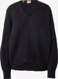 BOSS ORANGE Basic Truien Trui Fondianan Dames Nachtblauw