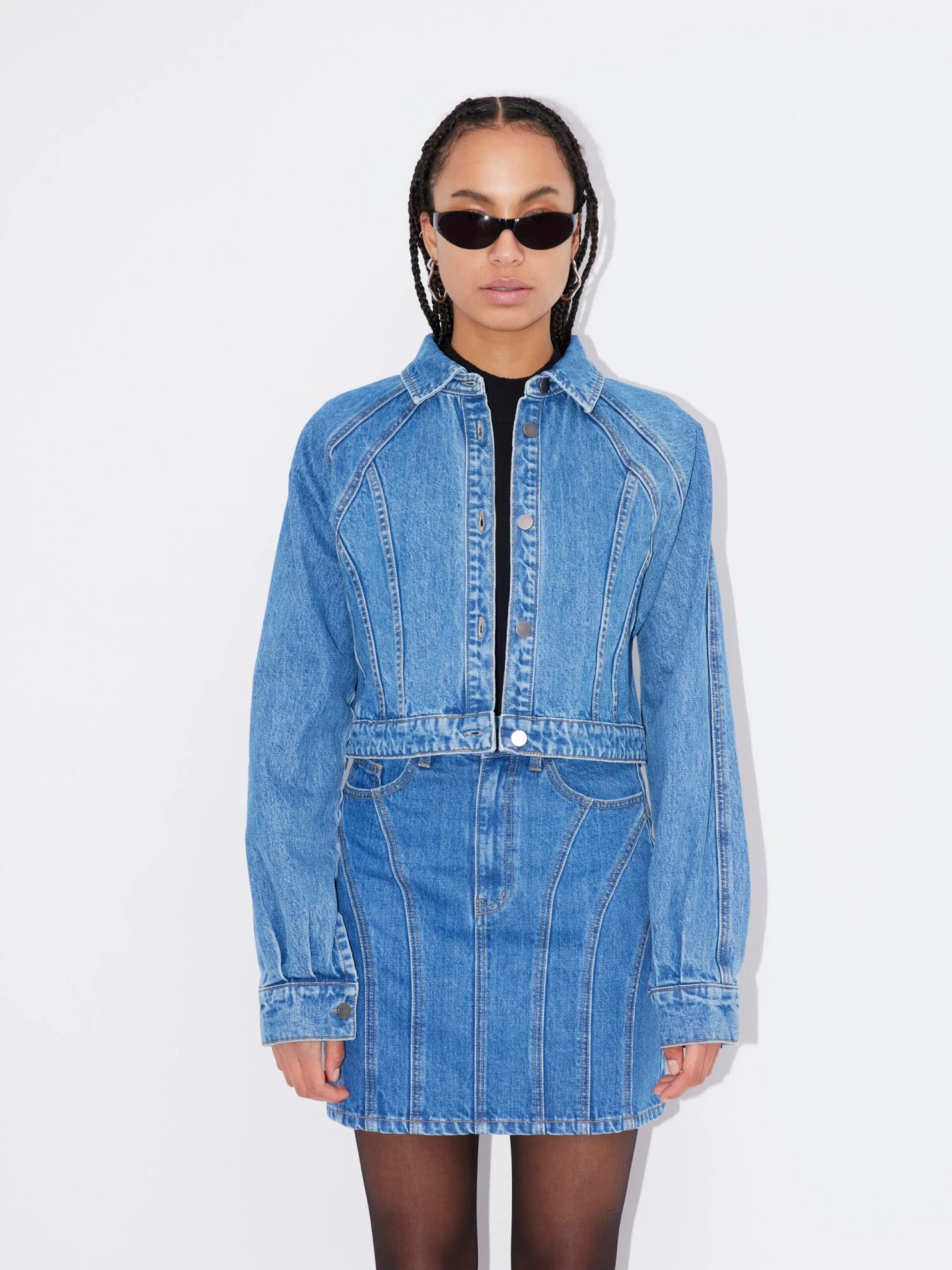 Spijkerjasjes Tussenjas Daline Dames Blauw 4 Spijkerjasjes Tussenjas Daline Dames Blauw - Afbeelding 2