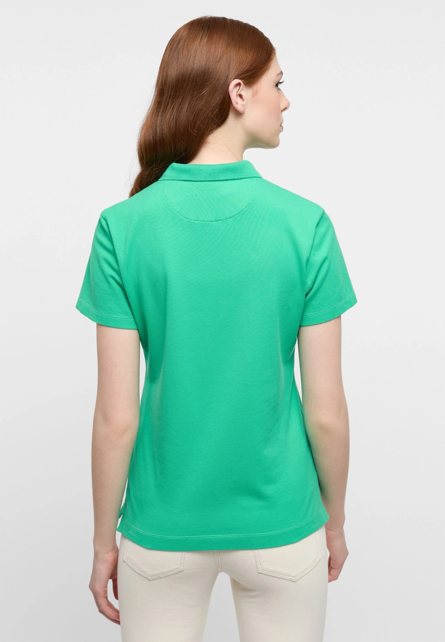 Eterna Polos Shirt Dames Grasgroen 5 Eterna Polos Shirt Dames Grasgroen - Afbeelding 3